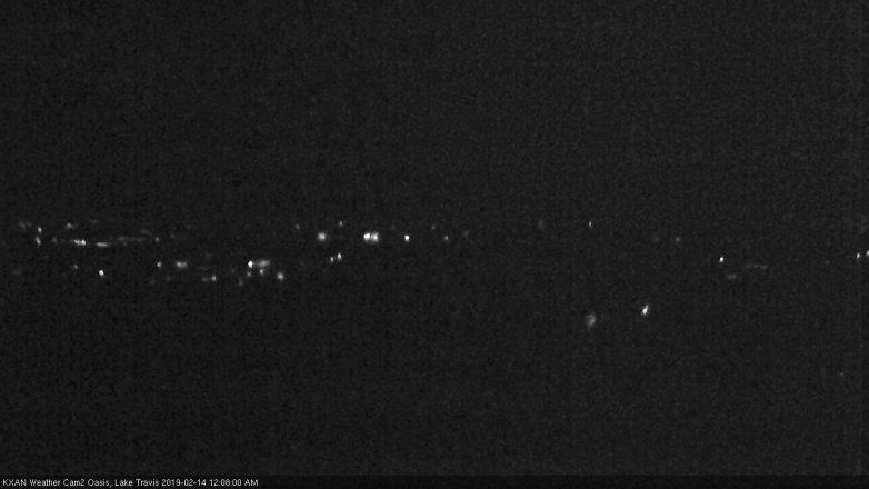Lake Travis webcam, February 13, 2019 11:10 PM CT