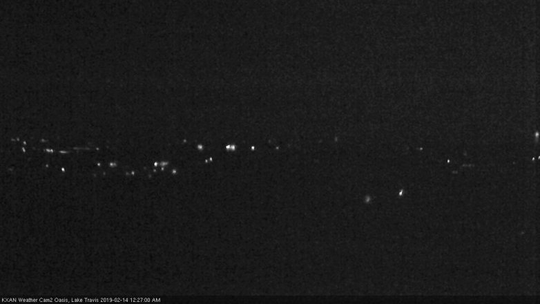Lake Travis webcam, February 13, 2019 11:30 PM CT