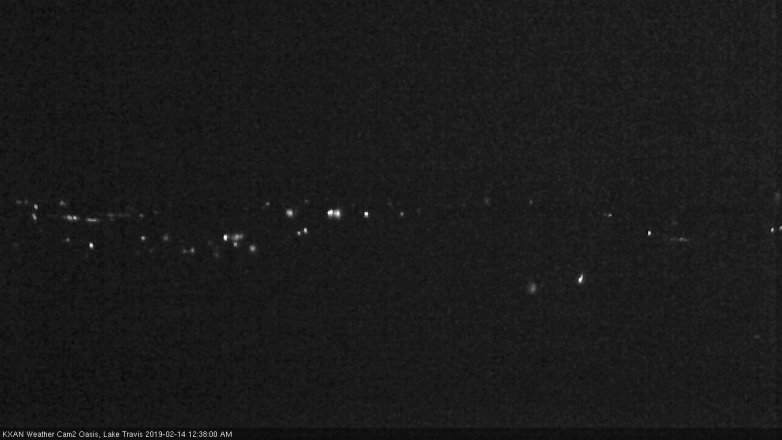 Lake Travis webcam, February 13, 2019 11:40 PM CT