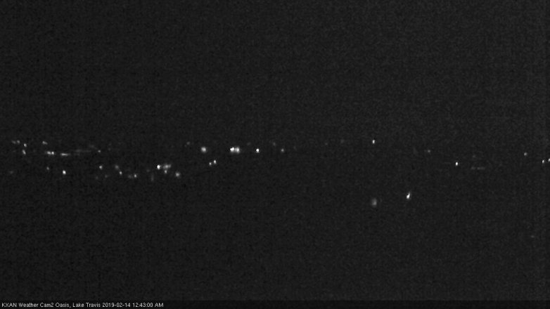 Lake Travis webcam, February 13, 2019 11:45 PM CT