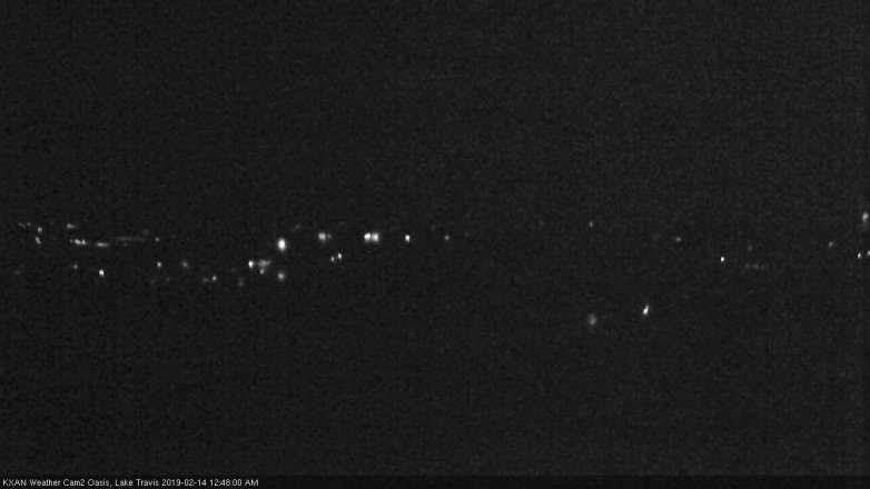Lake Travis webcam, February 13, 2019 11:50 PM CT