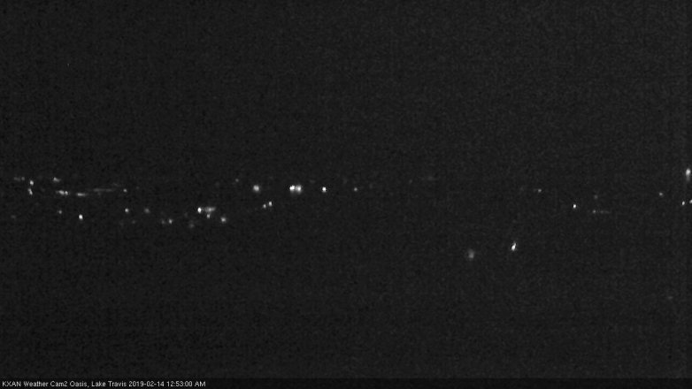 Lake Travis webcam, February 13, 2019 11:55 PM CT