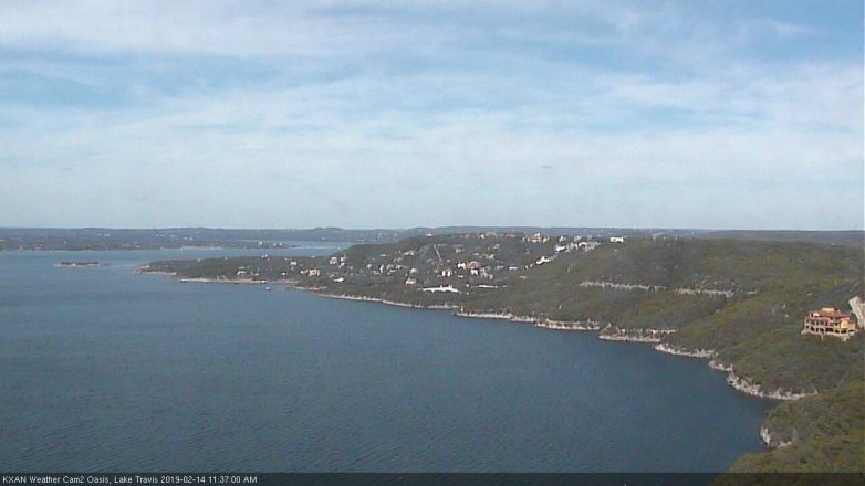 Lake Travis webcam, February 14, 2019 10:40 AM CT