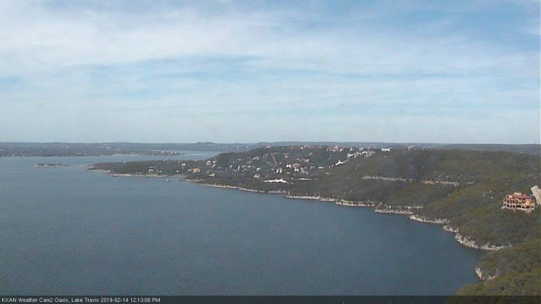 Lake Travis webcam, February 14, 2019 11:15 AM CT