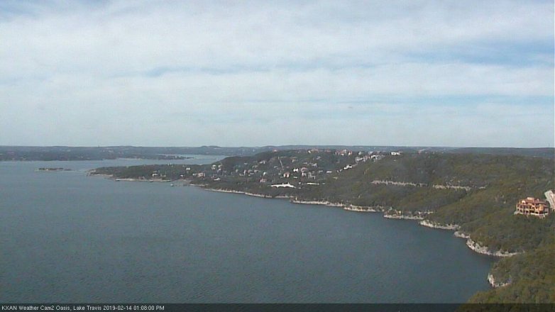 Lake Travis webcam, February 14, 2019 12:10 PM CT