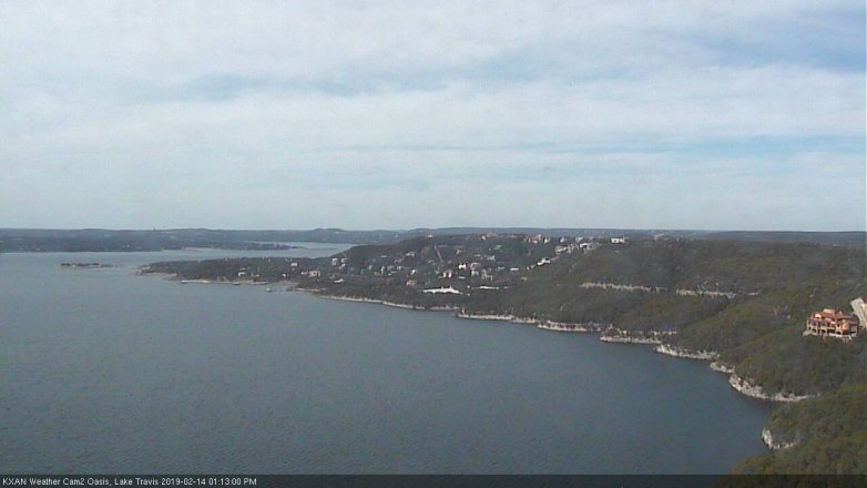 Lake Travis webcam, February 14, 2019 12:15 PM CT