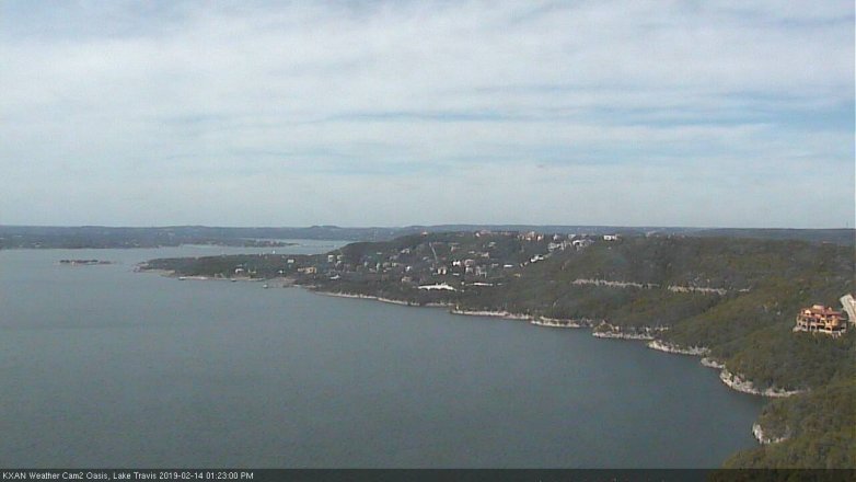Lake Travis webcam, February 14, 2019 12:25 PM CT