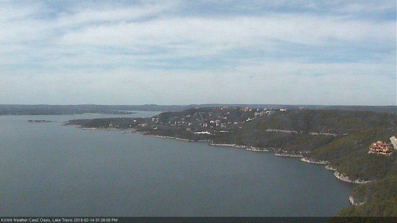 Lake Travis webcam, February 14, 2019 12:40 PM CT