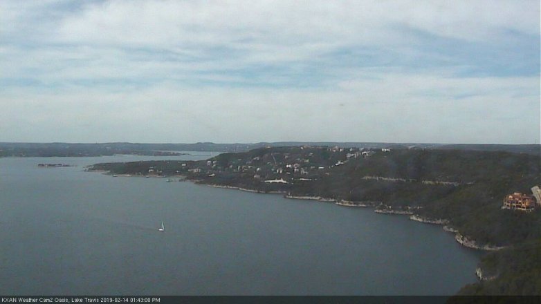 Lake Travis webcam, February 14, 2019 12:45 PM CT