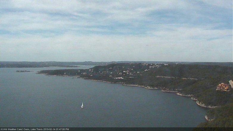 Lake Travis webcam, February 14, 2019 12:50 PM CT