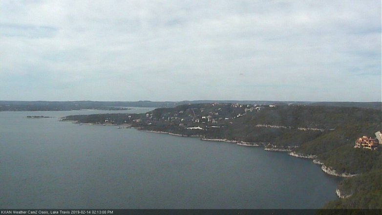 Lake Travis webcam, February 14, 2019 1:15 PM CT