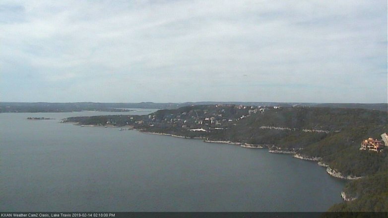 Lake Travis webcam, February 14, 2019 1:20 PM CT