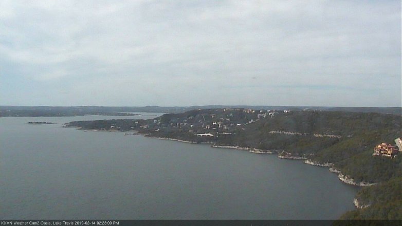 Lake Travis webcam, February 14, 2019 1:25 PM CT