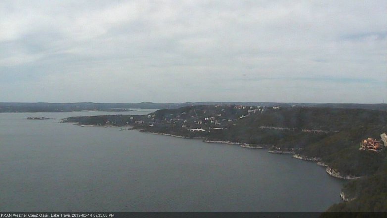 Lake Travis webcam, February 14, 2019 1:35 PM CT