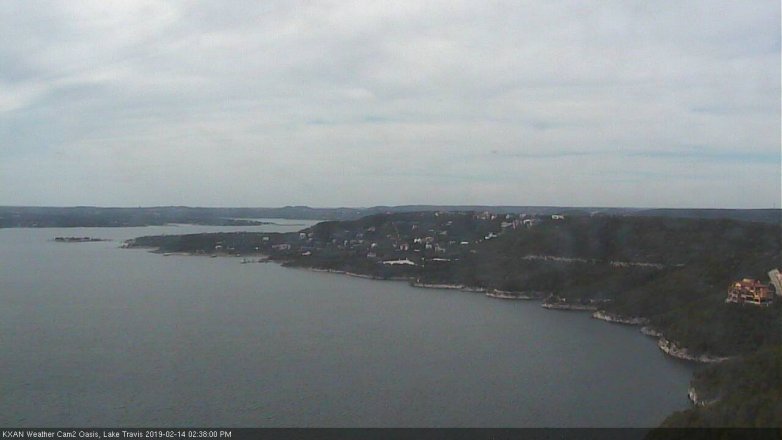 Lake Travis webcam, February 14, 2019 1:40 PM CT