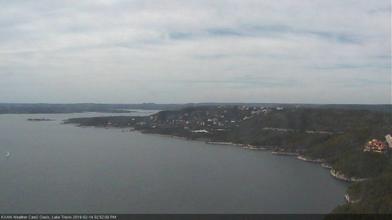 Lake Travis webcam, February 14, 2019 1:55 PM CT