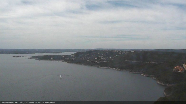 Lake Travis webcam, February 14, 2019 2:00 PM CT