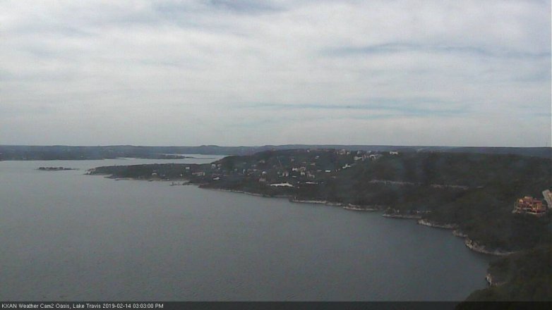 Lake Travis webcam, February 14, 2019 2:05 PM CT
