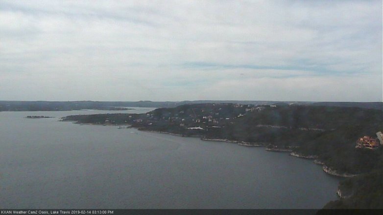 Lake Travis webcam, February 14, 2019 2:15 PM CT