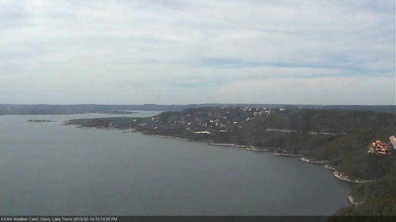 Lake Travis webcam, February 14, 2019 2:20 PM CT