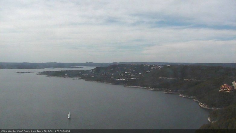 Lake Travis webcam, February 14, 2019 2:35 PM CT