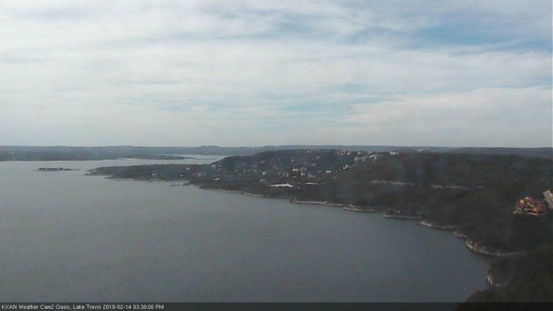Lake Travis webcam, February 14, 2019 2:40 PM CT