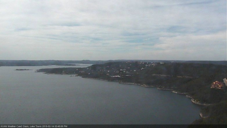 Lake Travis webcam, February 14, 2019 2:50 PM CT
