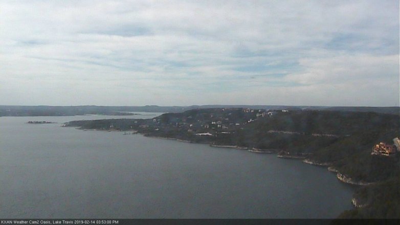 Lake Travis webcam, February 14, 2019 2:55 PM CT
