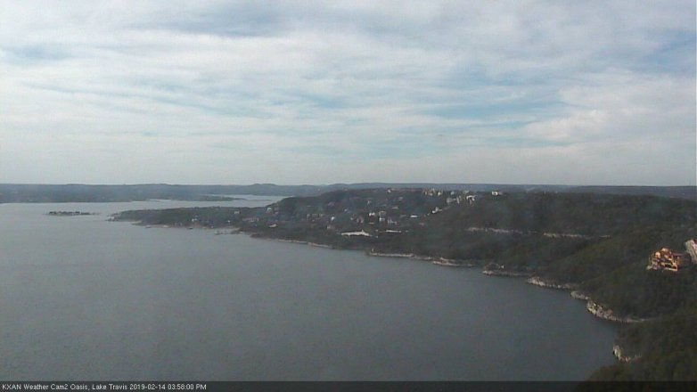 Lake Travis webcam, February 14, 2019 3:00 PM CT