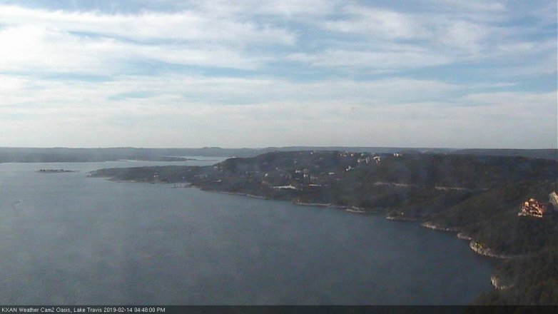 Lake Travis webcam, February 14, 2019 3:50 PM CT
