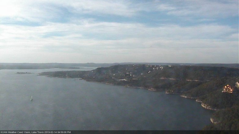 Lake Travis webcam, February 14, 2019 4:00 PM CT