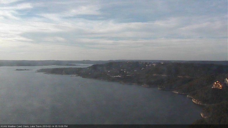 Lake Travis webcam, February 14, 2019 4:20 PM CT