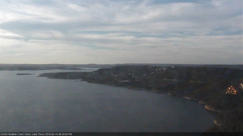 Lake Travis webcam, February 14, 2019 4:30 PM CT