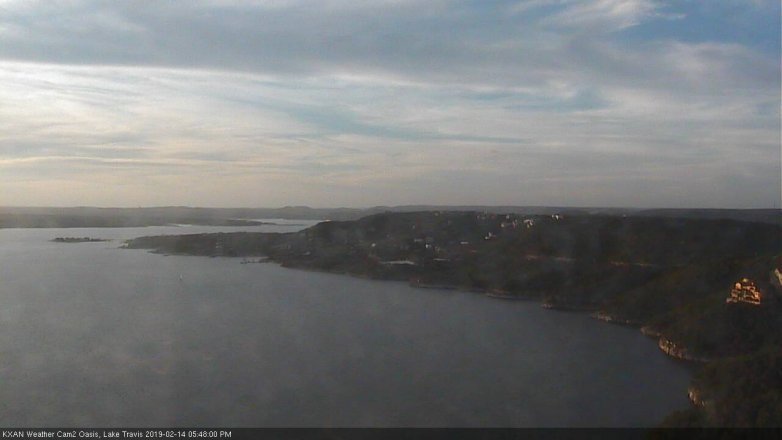 Lake Travis webcam, February 14, 2019 4:50 PM CT