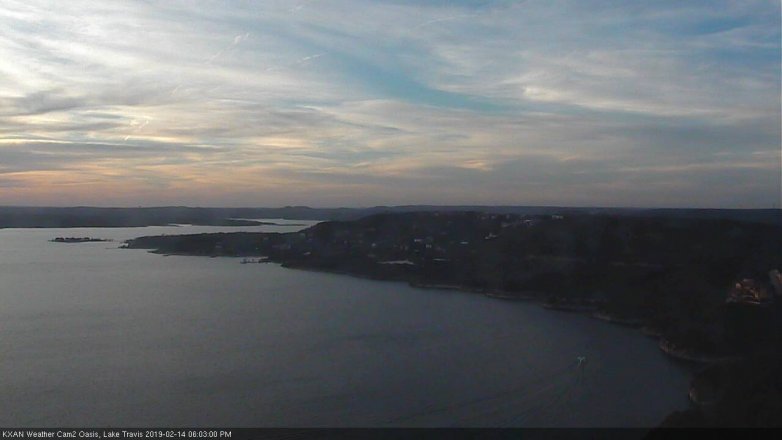 Lake Travis webcam, February 14, 2019 5:05 PM CT