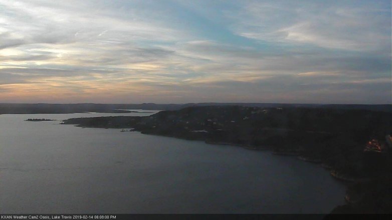Lake Travis webcam, February 14, 2019 5:10 PM CT