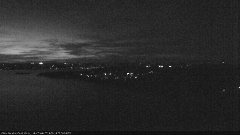 Lake Travis webcam, February 14, 2019 6:05 PM CT