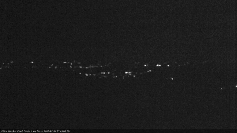 Lake Travis webcam, February 14, 2019 6:45 PM CT