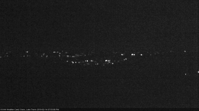 Lake Travis webcam, February 14, 2019 6:55 PM CT