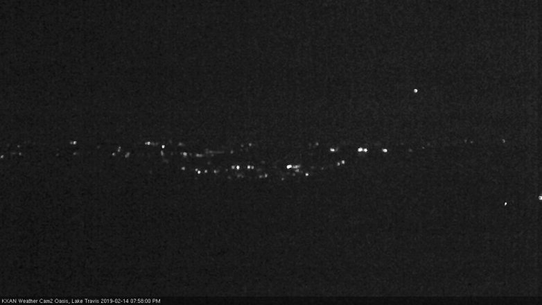 Lake Travis webcam, February 14, 2019 7:00 PM CT