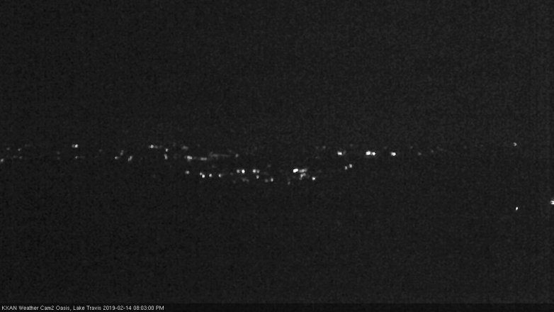 Lake Travis webcam, February 14, 2019 7:05 PM CT