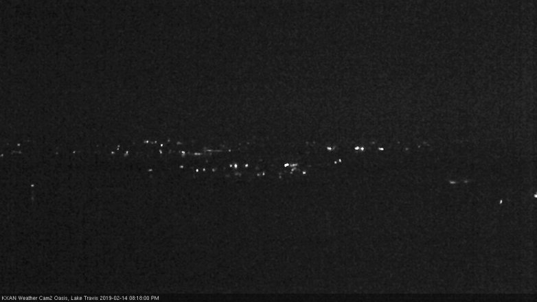 Lake Travis webcam, February 14, 2019 7:20 PM CT