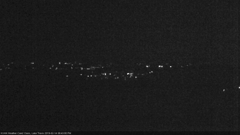 Lake Travis webcam, February 14, 2019 7:45 PM CT