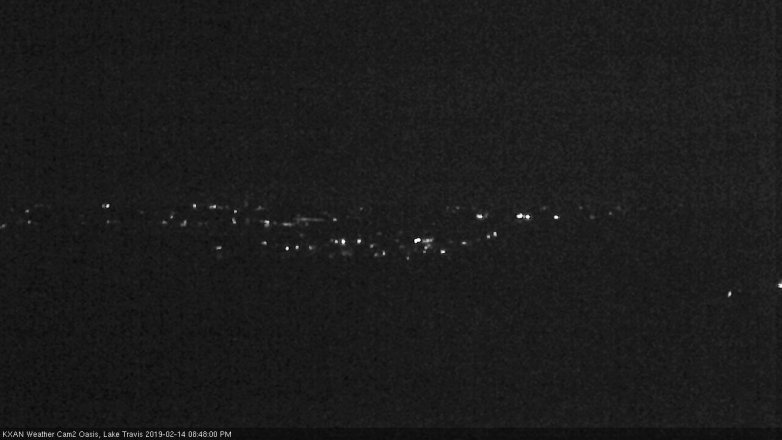 Lake Travis webcam, February 14, 2019 7:50 PM CT