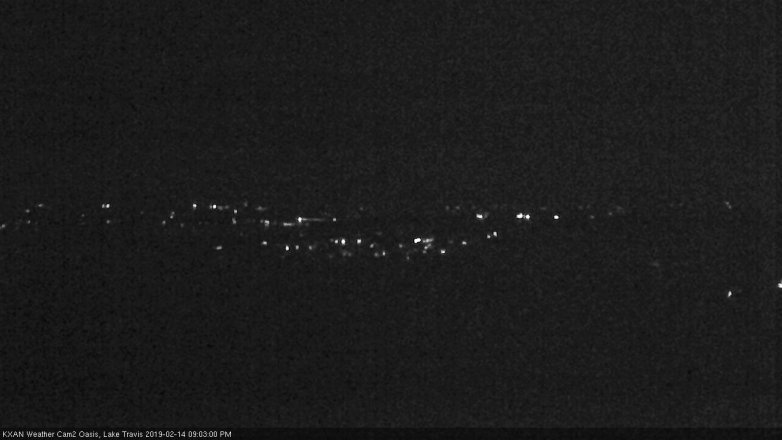 Lake Travis webcam, February 14, 2019 8:05 PM CT