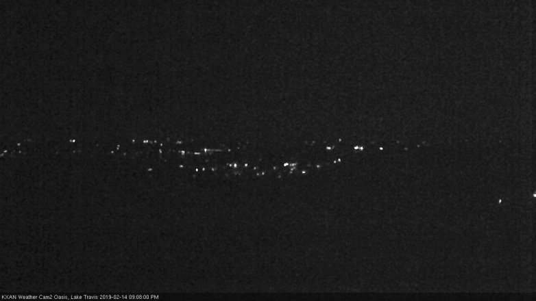 Lake Travis webcam, February 14, 2019 8:10 PM CT