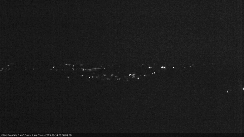 Lake Travis webcam, February 14, 2019 8:40 PM CT