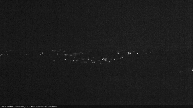Lake Travis webcam, February 14, 2019 8:50 PM CT