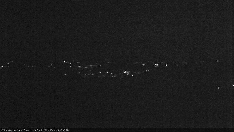 Lake Travis webcam, February 14, 2019 8:55 PM CT