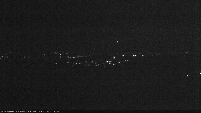 Lake Travis webcam, February 14, 2019 9:00 PM CT